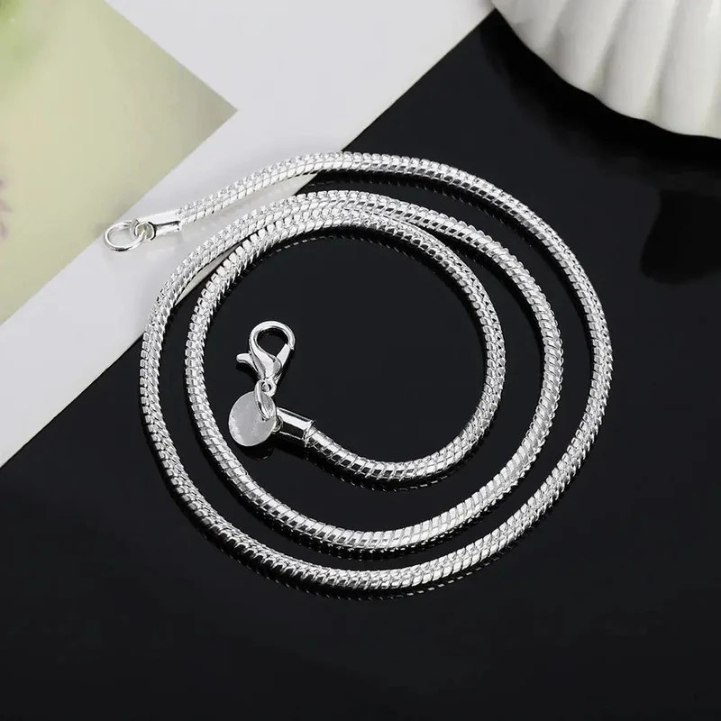 Drune925 3Mm Sterling Silber Schlangen Kette