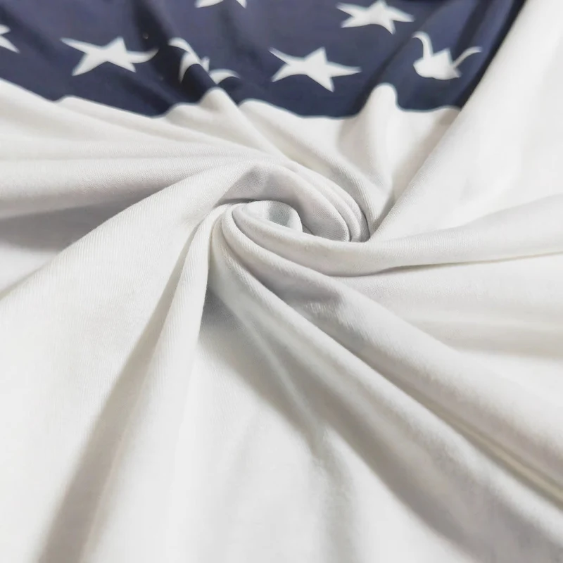 Damen Sweatshirt mit amerikanischem Flaggenmotiv und Sternen Drune