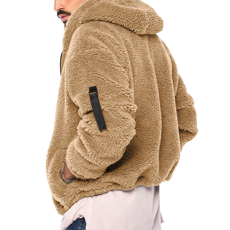 Herren Bequeme Fleecejacke mit hohem Kragen und praktischen Taschen Drune