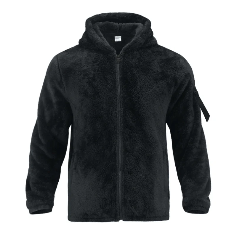 Herren Bequeme Fleecejacke mit hohem Kragen und praktischen Taschen Drune