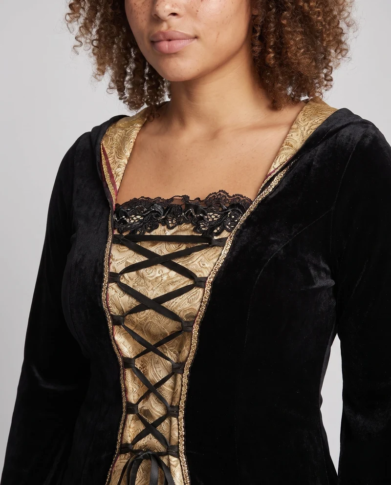 Damen Elegantes Roben-Kleid im mittelalterlichen Stil Drune
