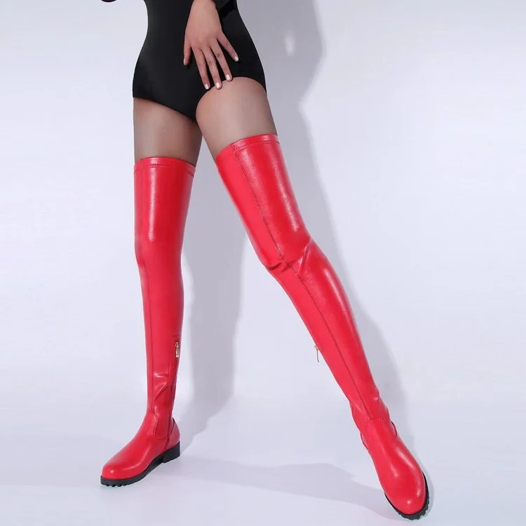 Damen Overknee Stiefel mit robustem Profil und elegantem Design Drune