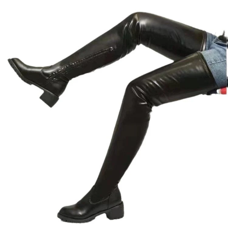 Damen Overknee Stiefel mit robustem Profil und elegantem Design Drune