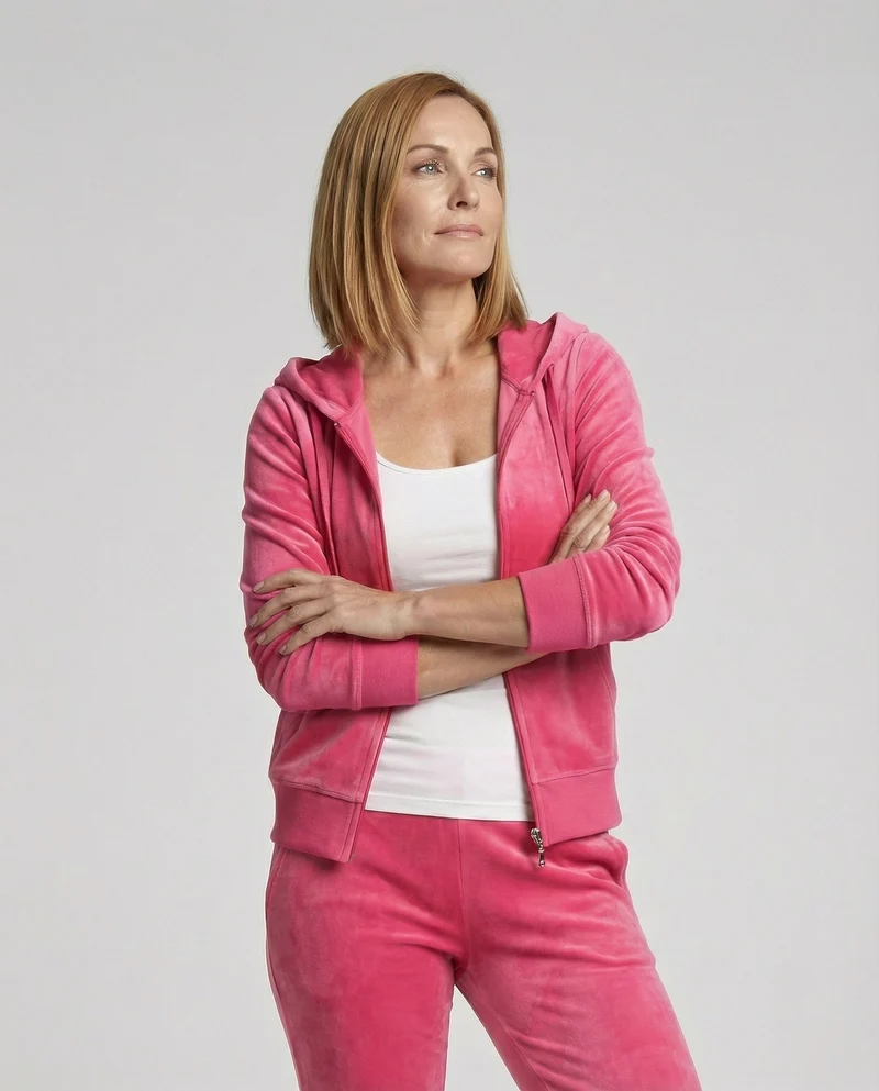 Freizeitkleidung Damen Velours Joggingjacke