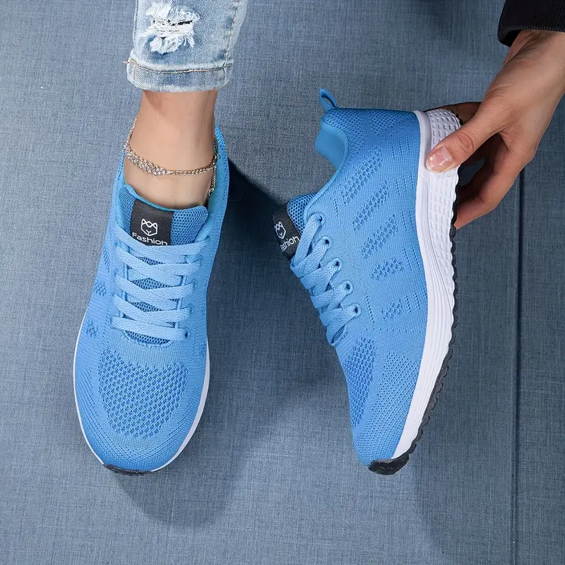 Bequeme Atmungsaktive Damen Alltag Leichte Lauf Sneaker Drune
