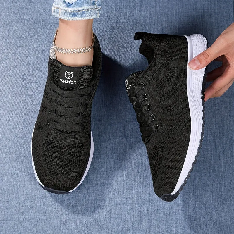 Bequeme Atmungsaktive Damen Alltag Leichte Lauf Sneaker Drune