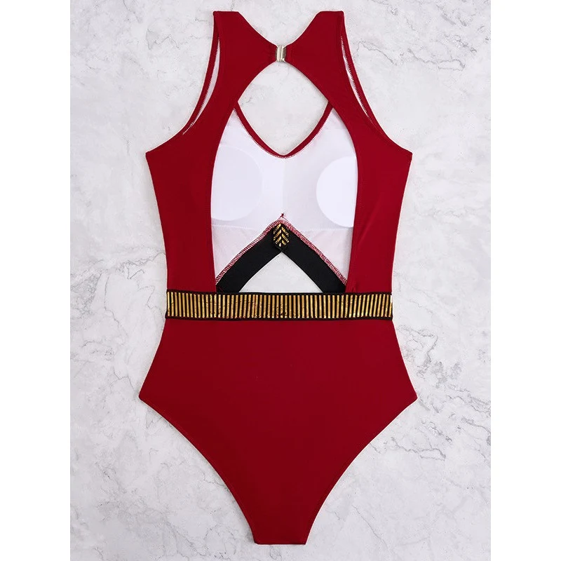 Damen Badeanzug mit Cut-Out Design und modischen Akzenten Drune