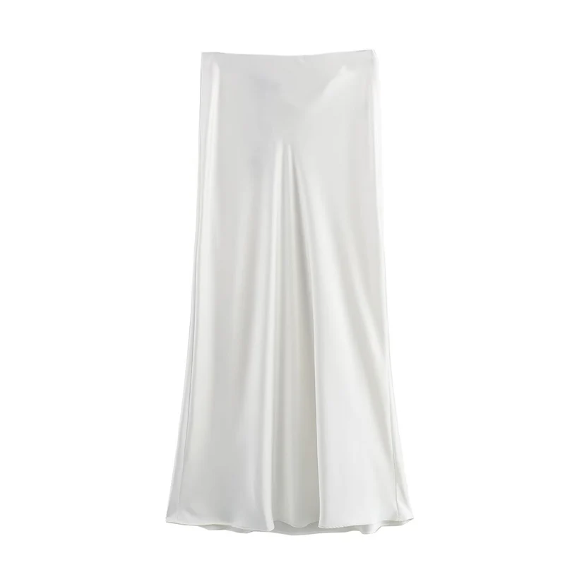 Damen langer Satinrock Drune