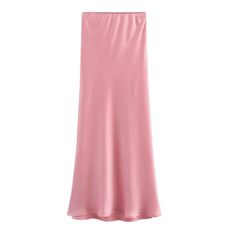 Damen langer Satinrock Drune