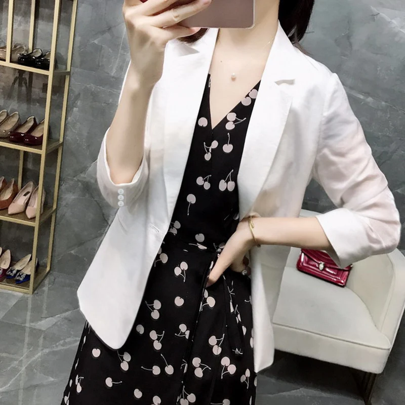 Damen Leichter taillierter Longblazer mit fallendem Saum und Paspeltaschen Drune