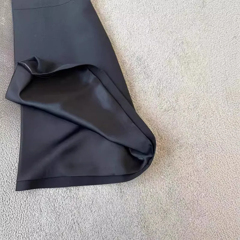 Damen Kurzärmeliges Hemdkleid mit verdecktem Zwei-Wege-Reißverschluss und taillierter Schnittführung Drune