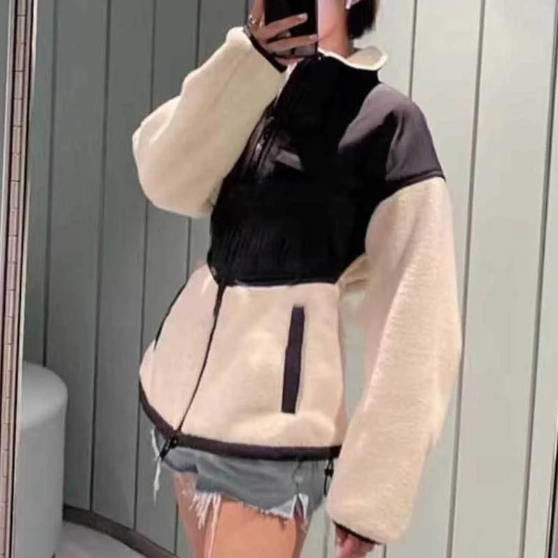 Damen Hybrid-Fleecejacke mit wattiertem Oberteil, Stehkragen und tailliertem Schößchen Drune