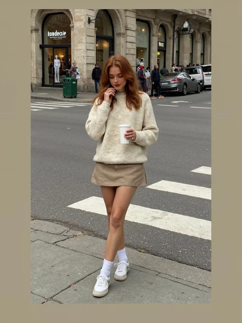 Damen Oversize Mohair‑Optik Pullover mit Rundhalsausschnitt und Raglanärmeln Drune