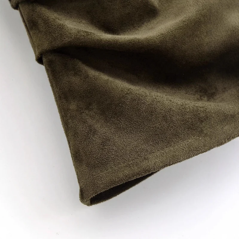 Damen Oversize-Langarmshirt aus Veloursoptik mit asymmetrischem Saum Drune