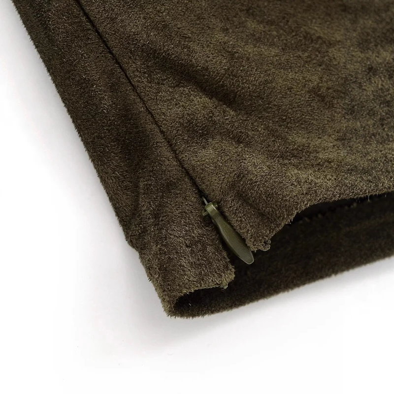 Damen Oversize-Langarmshirt aus Veloursoptik mit asymmetrischem Saum Drune