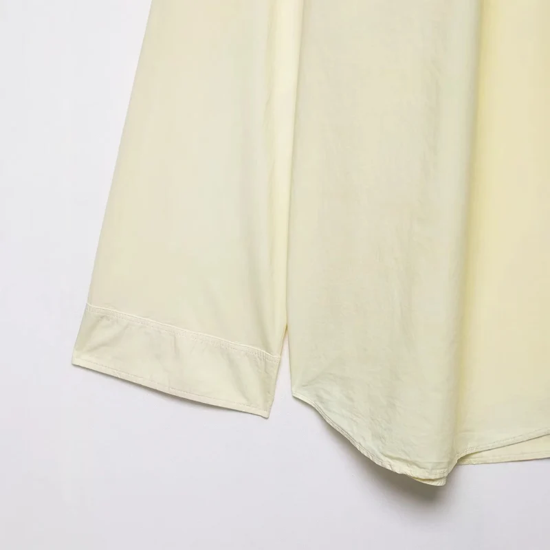 Damen Oversize-Hemdbluse mit weitem Schnitt und durchgehender Knopfleiste Drune