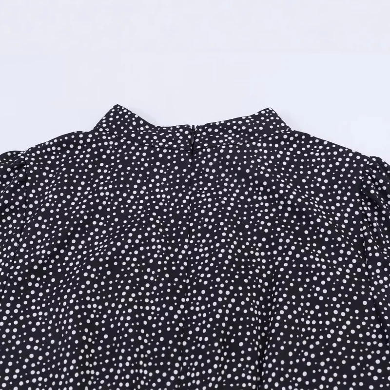 Damen Midikleid mit geraffter Brustpartie und weiten Ballonärmeln Drune
