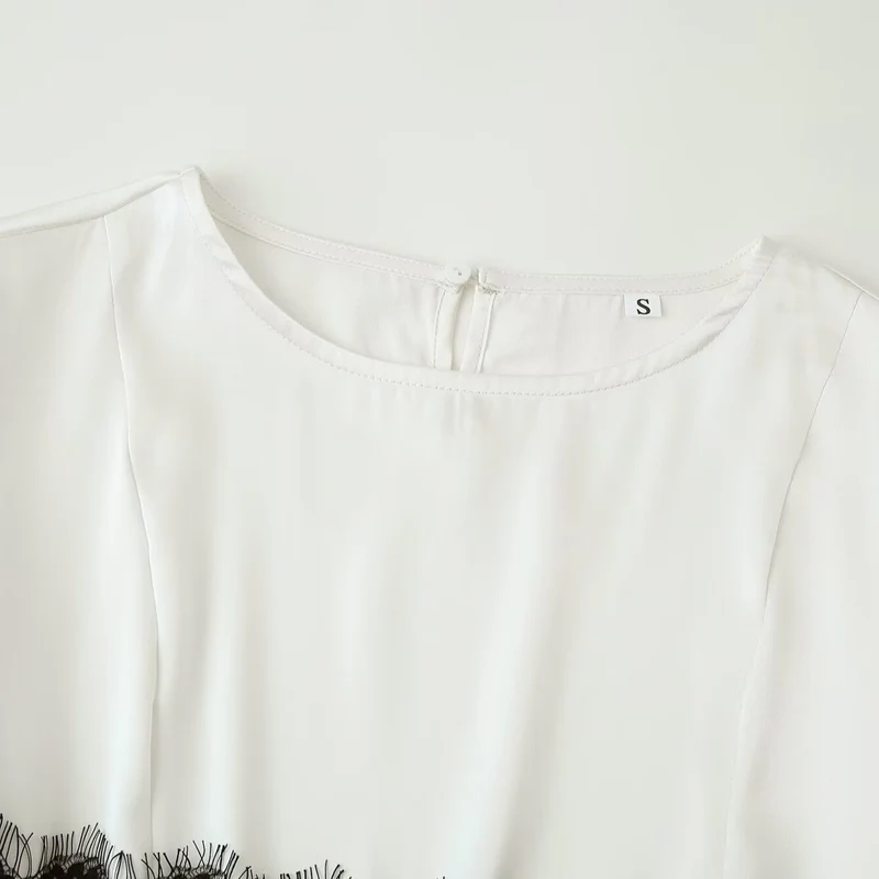Damen Midikleid mit asymmetrischem Spitzenbesatz und Glockenärmeln Drune