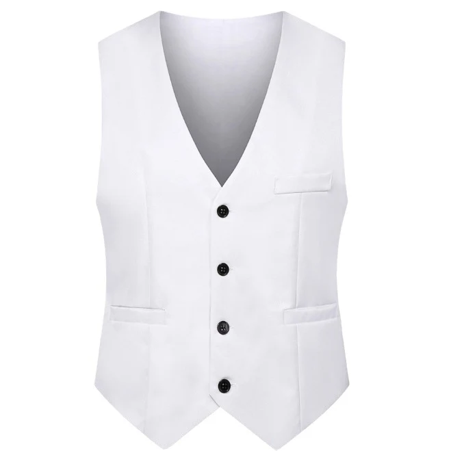 Herren Elegante Business-Weste mit V-Ausschnitt und taillierter Silhouette Drune