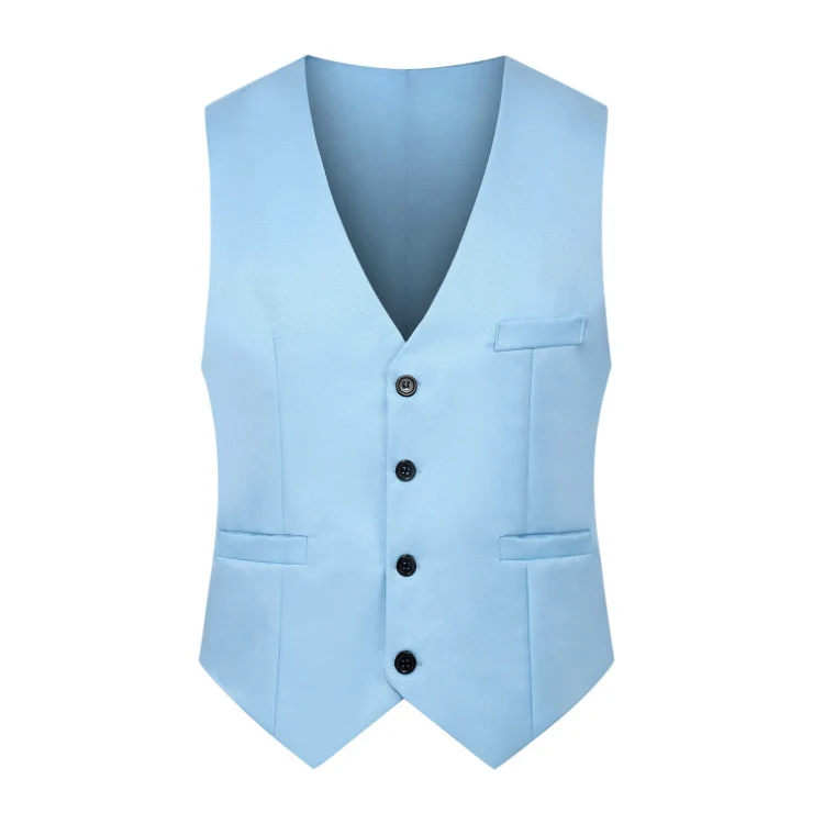Herren Elegante Business-Weste mit V-Ausschnitt und taillierter Silhouette Drune