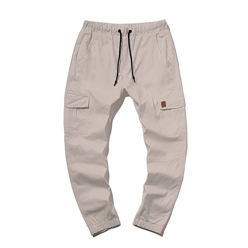 Herren Cargo-Joggerhose mit elastischem Bund, Kordelzug und tapered Bein Drune