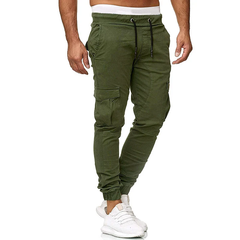 Herren Cargo-Joggerhose mit elastischem Bund, Kordelzug und tapered Bein Drune