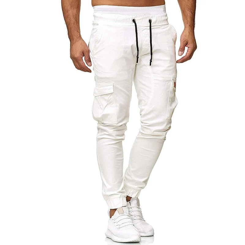 Herren Cargo-Joggerhose mit elastischem Bund, Kordelzug und tapered Bein Drune