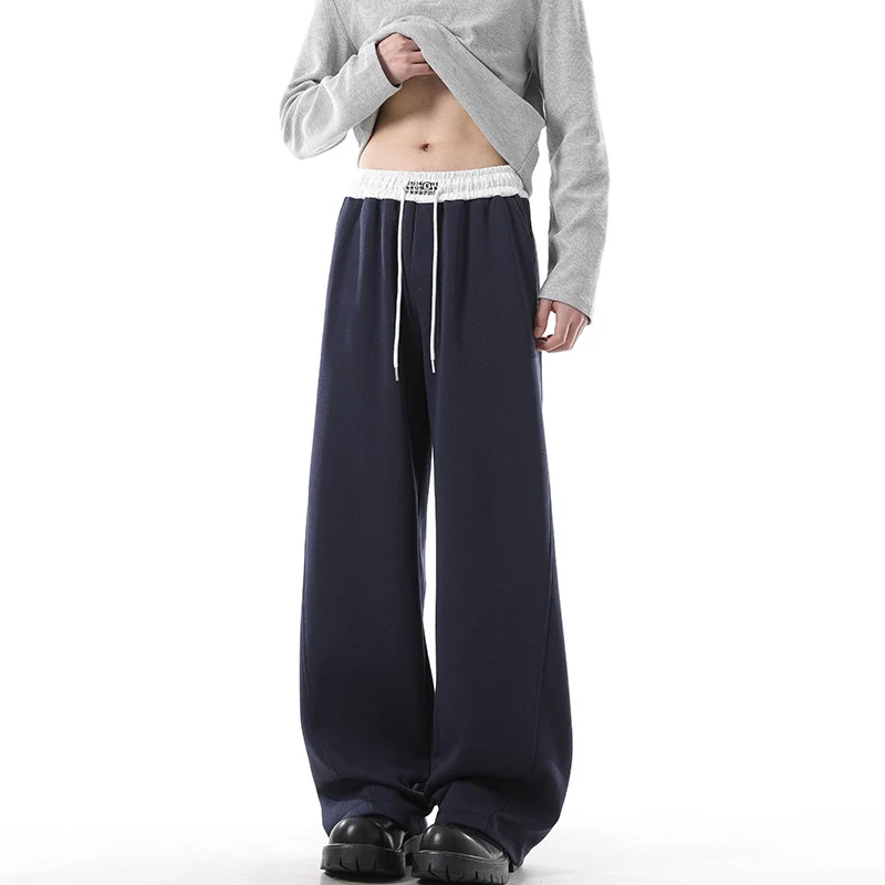 Damen Weite Loungehose mit elastischem Bund, Tunnelzug und fließender Oversize-Silhouette Drune