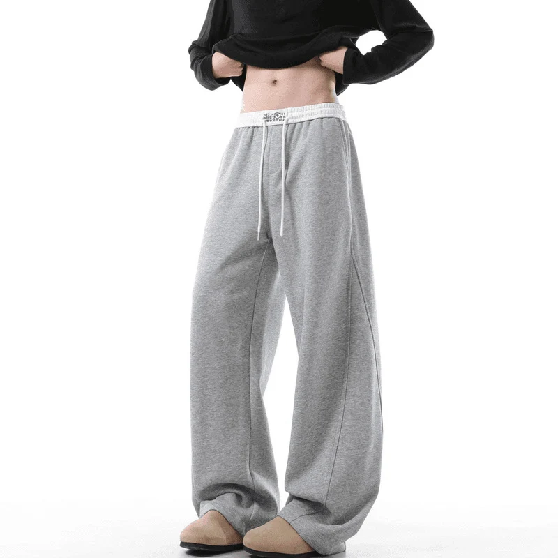 Damen Weite Loungehose mit elastischem Bund, Tunnelzug und fließender Oversize-Silhouette Drune