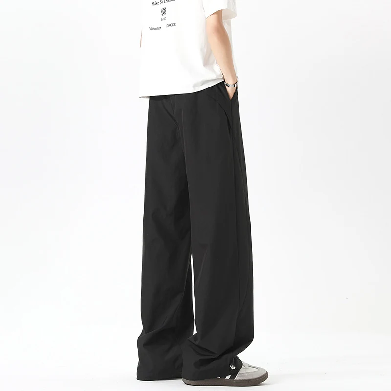 Damen Weite High‑Waist Loungehose mit elastischem Bund, Tunnelzug und Wide‑Leg-Schnitt Drune