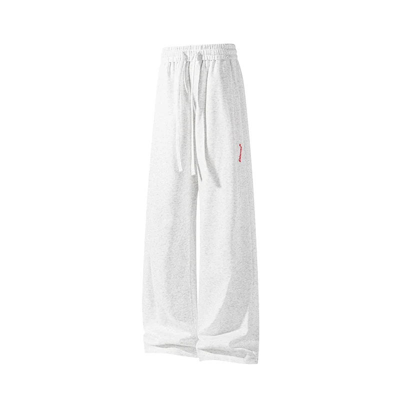Damen Weite High‑Waist Lounge‑Hose mit Elastikbund, Tunnelzug und seitlichem Schlitz Drune
