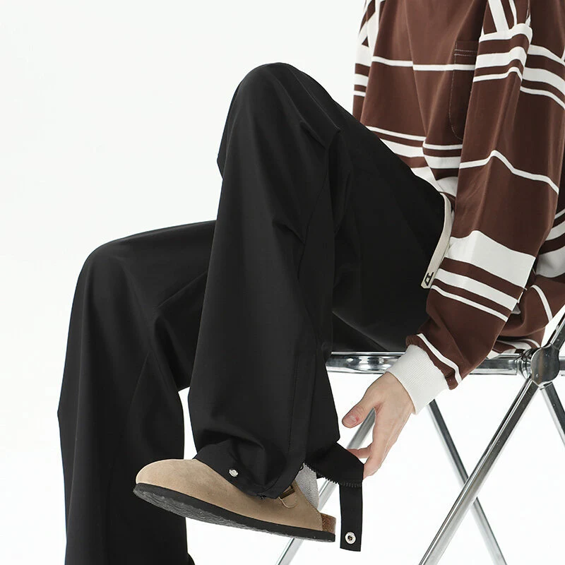 Damen Weite Cargo-Loungehose mit elastischem Bund, Tunnelzug und verstellbarem Saum Drune