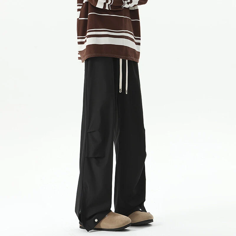 Damen Weite Cargo-Loungehose mit elastischem Bund, Tunnelzug und verstellbarem Saum Drune