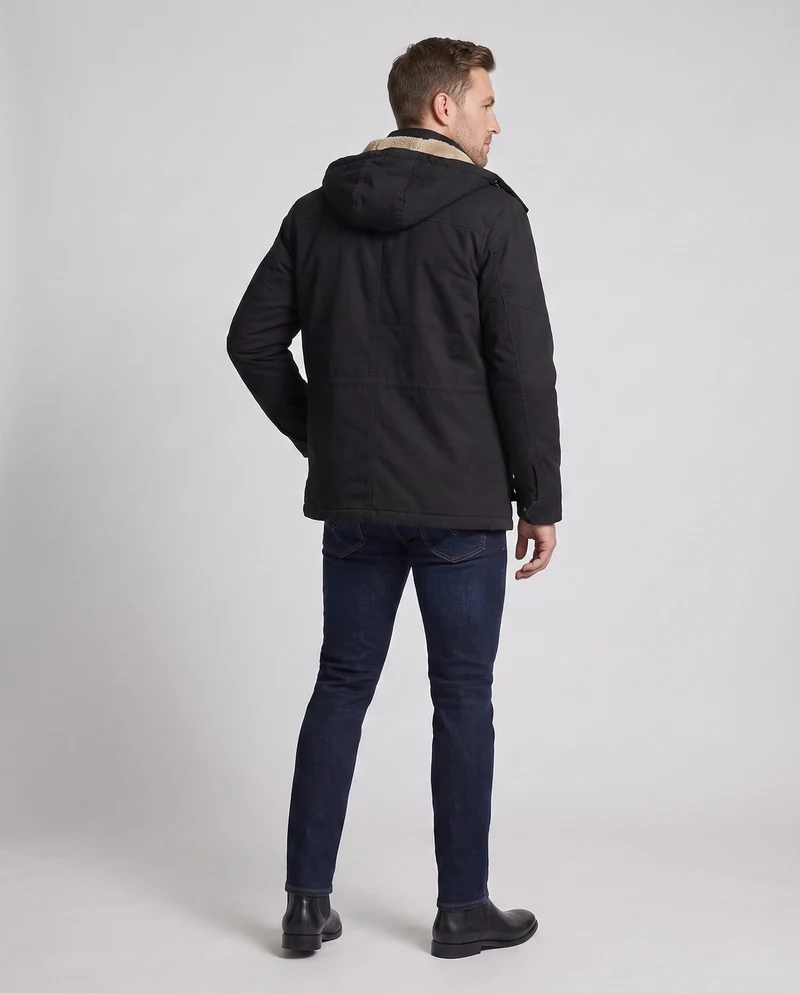 Herren-Feldparka mit Sherpa-Futterkapuze und multifunktionalen Utility-Taschen Drune