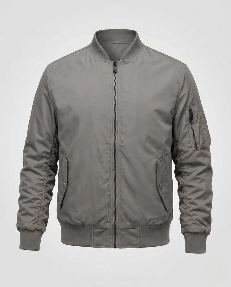Herren Pilot Style Flug-Bomberjacke mit Armfach und Rippbündchen Drune