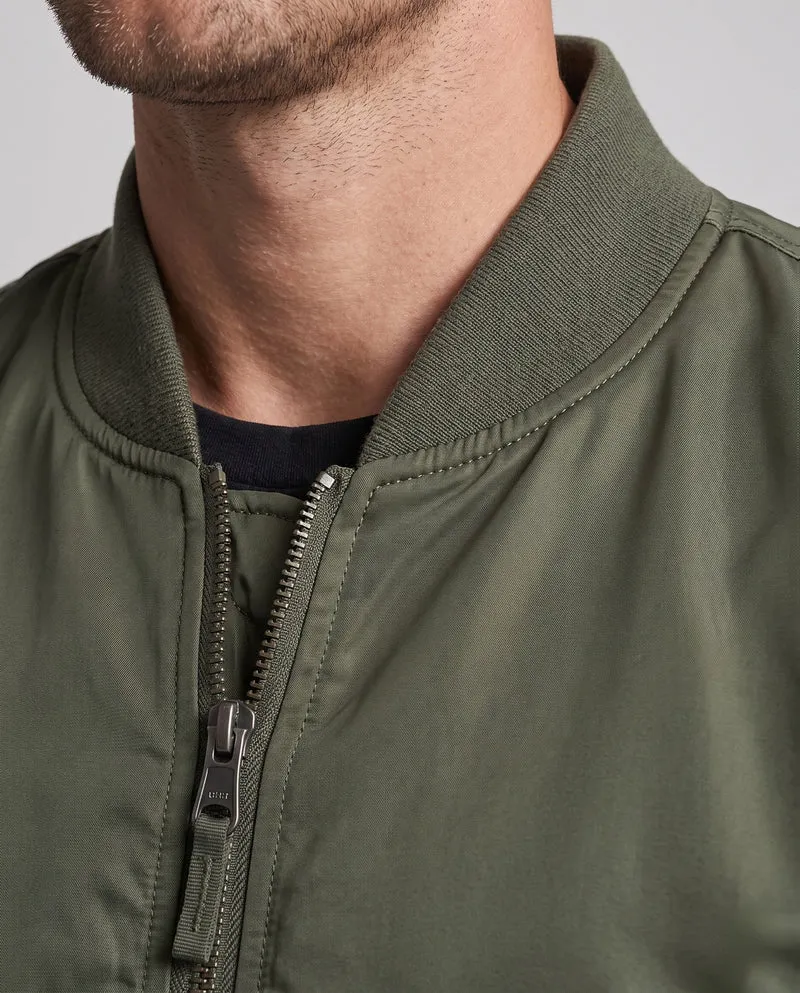 Herren Utility Style Bomberjacke mit Sleeve Organizer und Reißverschlusstaschen Drune