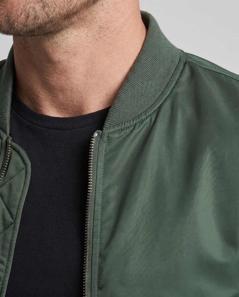 Herren gepolsterte Bomberjacke im Pilotenstil mit Armpocket und thermischer Polsterung Drune