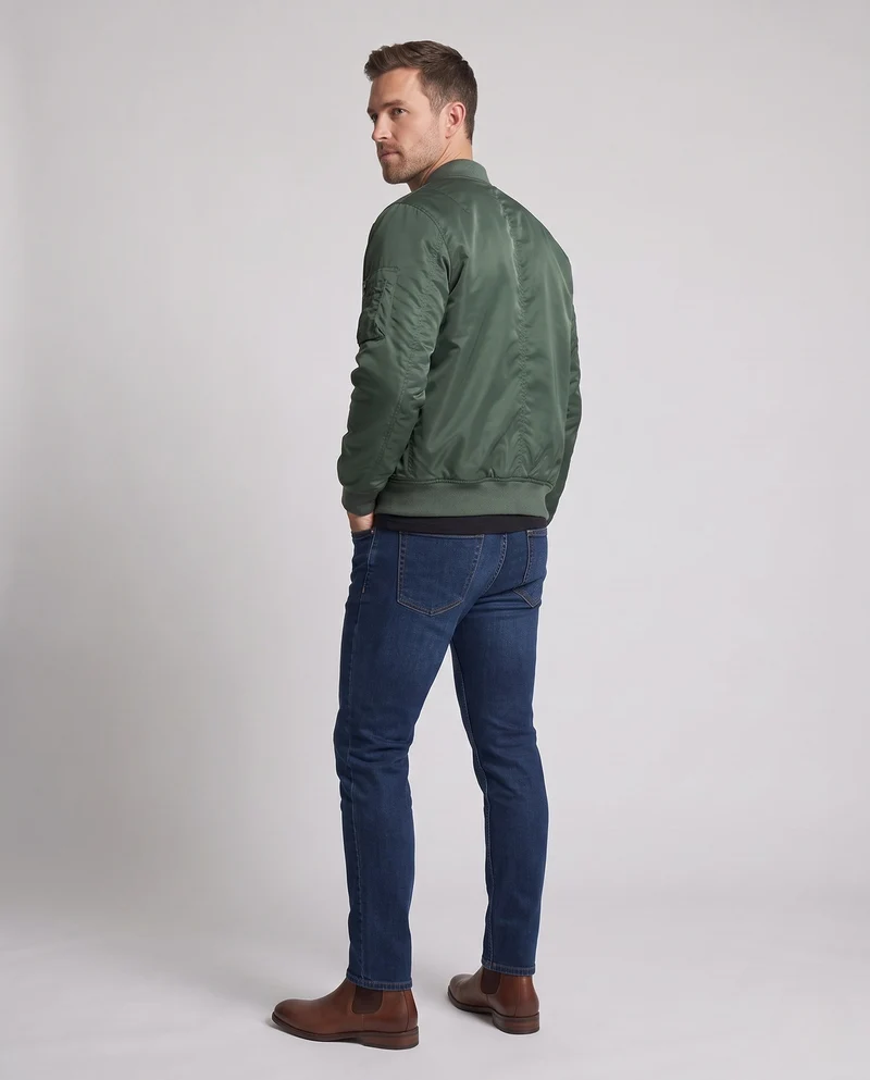 Herren gepolsterte Bomberjacke im Pilotenstil mit Armpocket und thermischer Polsterung Drune
