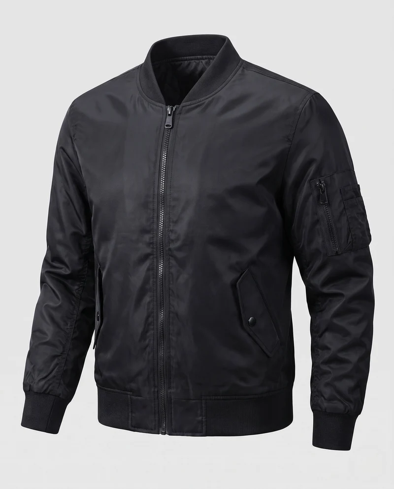Herren gepolsterte Bomberjacke im Pilotenstil mit Armpocket und thermischer Polsterung Drune