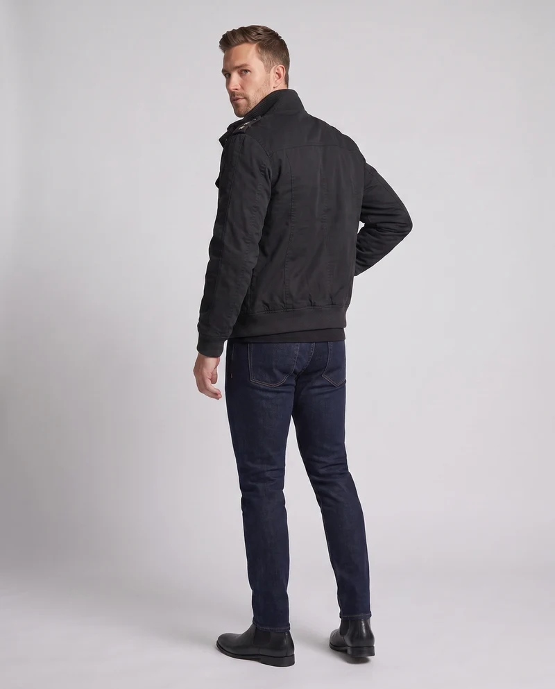 Herren isolierte Feld-Bomberjacke mit Teddy-Fleece-Futter und Patten-Taschen Drune