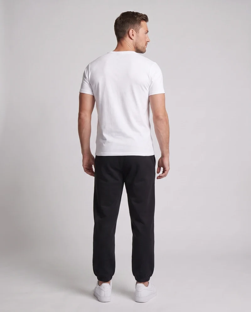 Herren Fleece Jogginghose mit Futter, Kordelzug, elastischen Bündchen und Astronauten Druck Drune