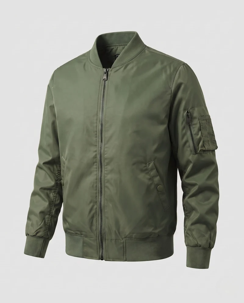 Herren gepolsterte Bomberjacke im Aviator-Stil mit Sleeve Utility Pocket und gepolstertem Thermofutter Drune