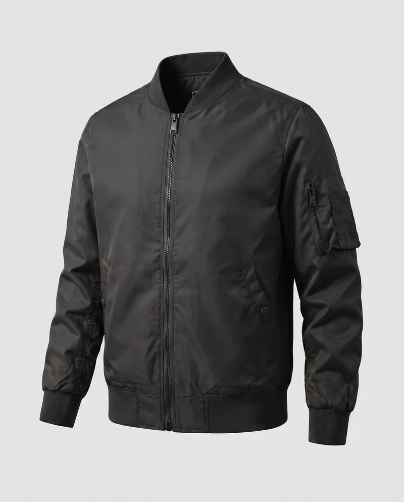 Herren gepolsterte Bomberjacke im Aviator-Stil mit Sleeve Utility Pocket und gepolstertem Thermofutter Drune