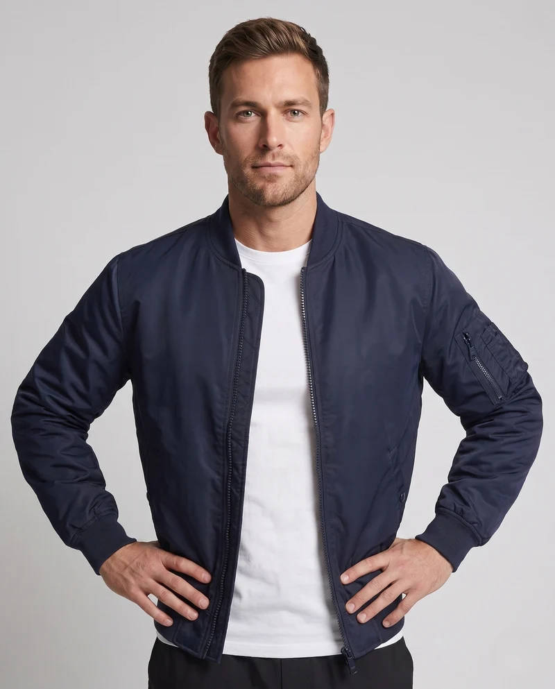 Herren gepolsterte Bomberjacke mit Utility-Armpocket und wärmender thermischer Isolierung Drune