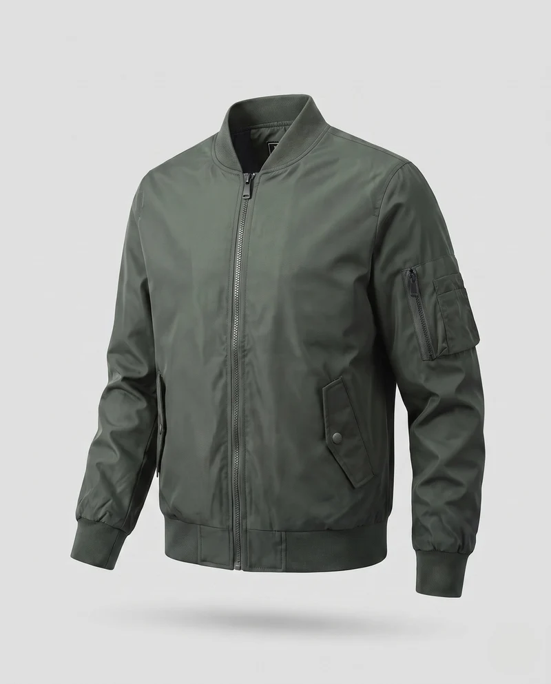 Herren gepolsterte Bomberjacke mit Utility-Armpocket und wärmender thermischer Isolierung Drune