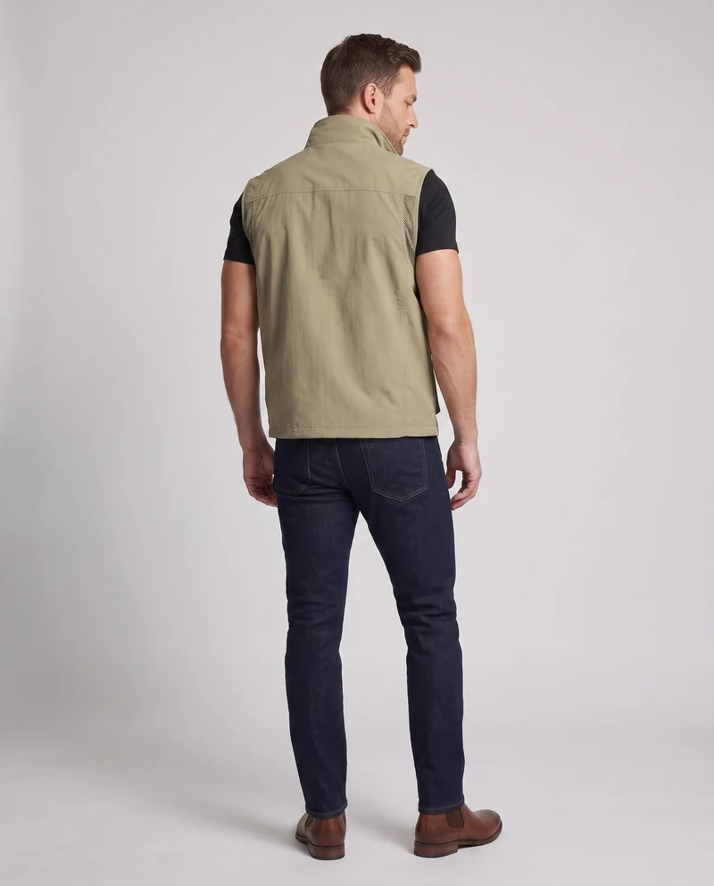 Herren isolierte Utility-Weste mit warmem Fleece-Futter und multifunktionalen Taschen Drune