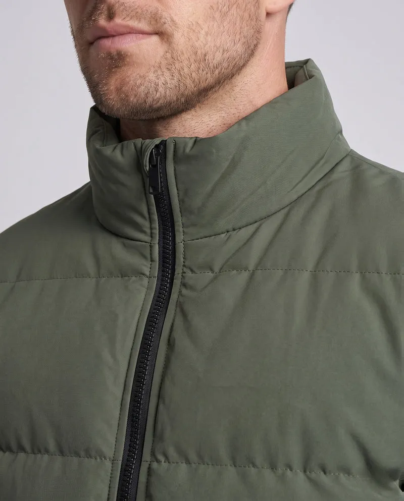 Männlicher kurzer Blouson im gesteppte Puffer-Look mit winddichter Außenschicht und gerippten Abschlüssen Drune
