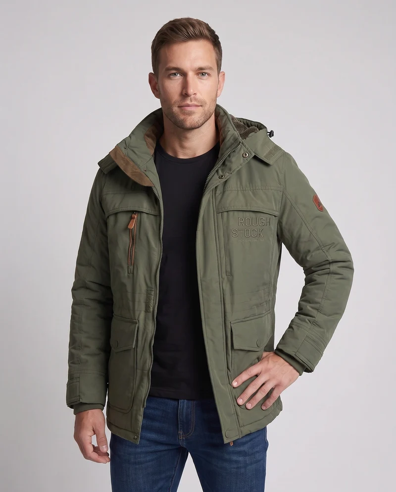 Herren kurz gepolsterte Field Blouson mit gesteppter thermischer Fütterung und Klapptaschen Drune