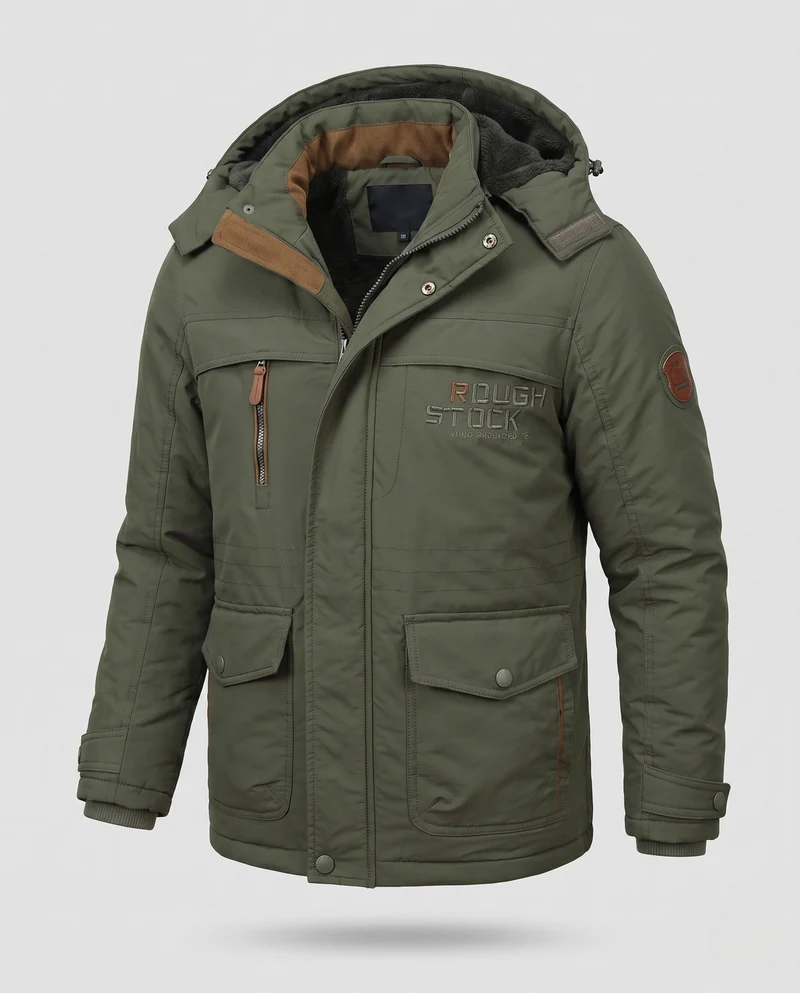 Herren kurz gepolsterte Field Blouson mit gesteppter thermischer Fütterung und Klapptaschen Drune