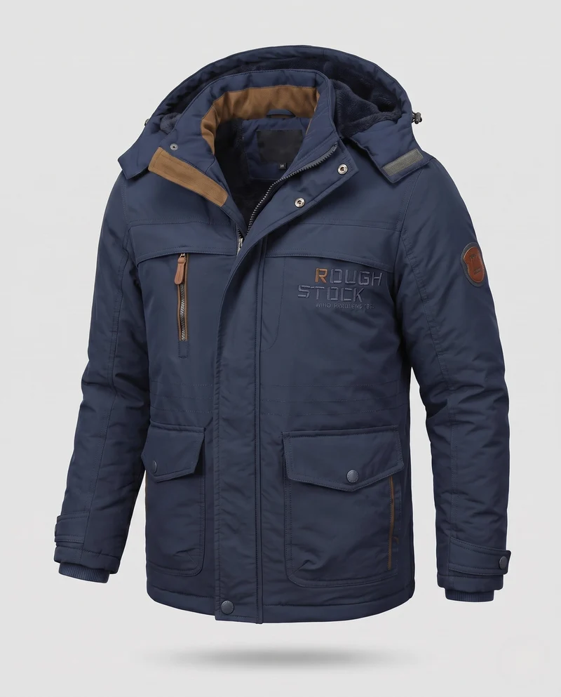 Herren kurz gepolsterte Field Blouson mit gesteppter thermischer Fütterung und Klapptaschen Drune